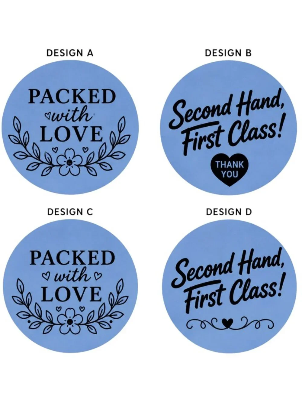 Reserved Listing for @vanilla_sushi – 400 Custom Packaging Stickers - Picture 3 of 5